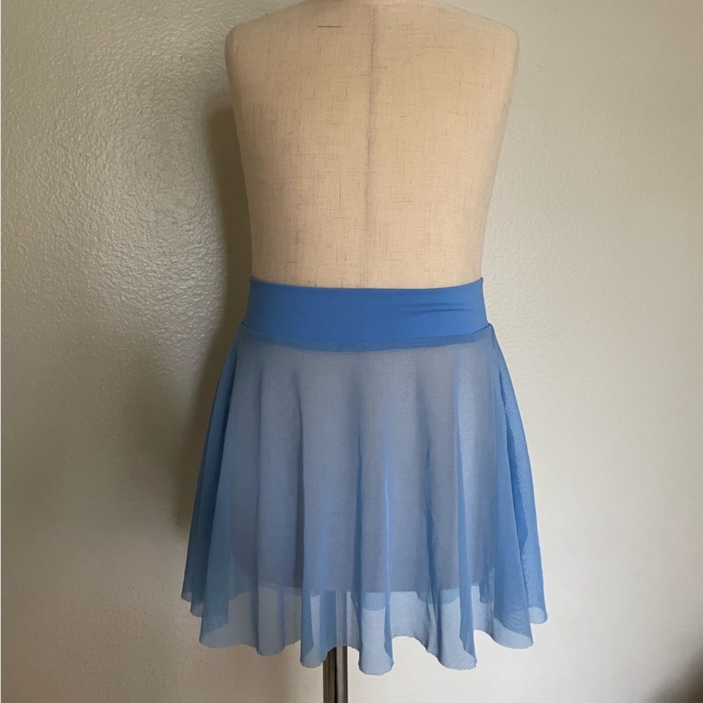 Élève kids L high low wide waistband mesh skirt like new
